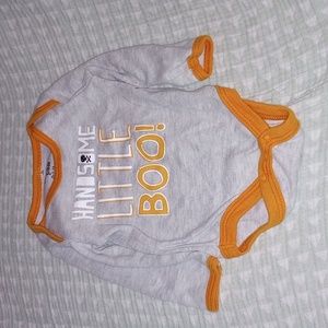Handsome little Halloween onesie from chick-pea